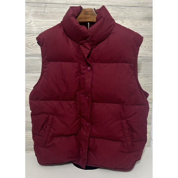 Eddie Bauer Jackets & Blazers - Eddie Bauer Vintage Cranberry Zip Goose Down Puffer Ski Vest Women Medium